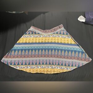 Colorful Patterned Women's Skirt